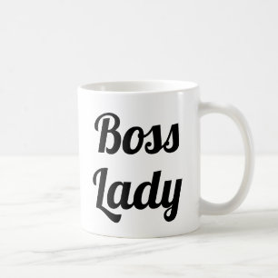 Boss Lady Slogan-Tasse handschriftlich Kaffeetasse