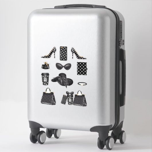 Boss Lady Sticker Decals Polk A Dot Decal Sticker (Koffer)