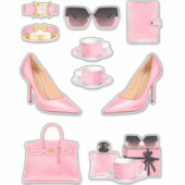 Boss Lady Sticker Decals rosa Bossy Decal Sticker (Vorderseite)