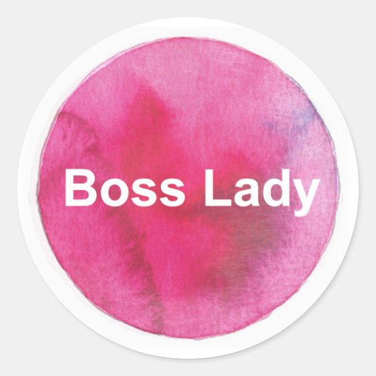 Boss Lady Sticker - feministischer Sticker, Funny (Vorderseite)