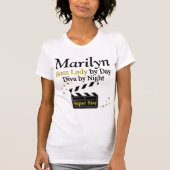 BOSS LADY SUPER STAR PERSONALISIERT T SHIRT (Vorderseite)