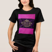 Boss Lady T-Shirt Tri-Blend Shirt (Vorderseite)