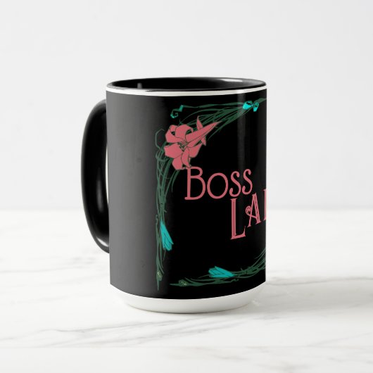 "Boss Lady" Tasse (Vorderseite Links)