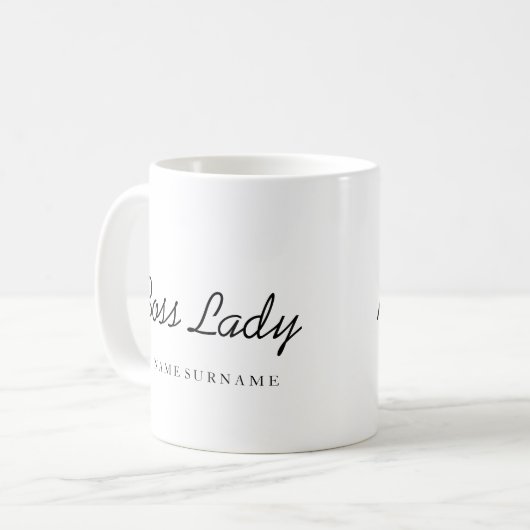 Boss Lady Tasse Design (Vorderseite Links)