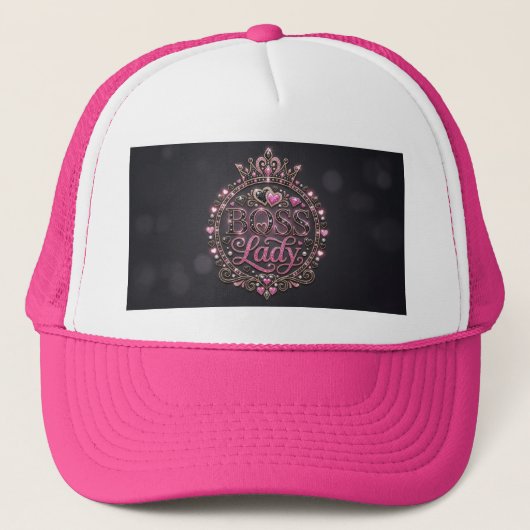 Boss Lady Trucker Hut Truckerkappe (Vorderseite)