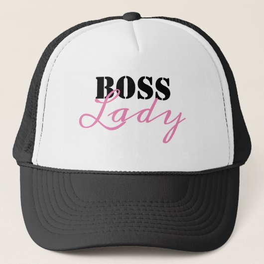 Boss Lady Truckerkappe (Vorderseite)