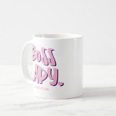 Boss Lady Unternehmer Kaffeetasse (Vorderseite Links)