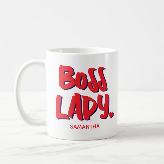 Boss Lady Unternehmer Kaffeetasse (Links)