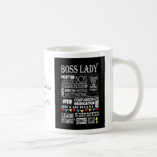 Boss Lady Wertschätzung danke Ihnen Geschenk Weihn Kaffeetasse