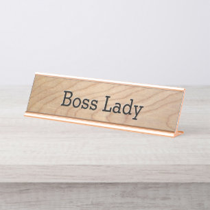 Boss Lady Womens Business Schreibtischnamensplakette