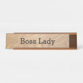 Boss Lady Womens Business Schreibtischnamensplakette (Vorderseite )