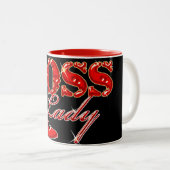 Boss Lady Zweifarbige Tasse (VorderseiteRechts)