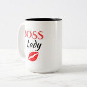 Boss Lady Zweifarbige Tasse (Vorderseite Links)