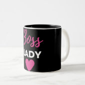 Boss Lady Zweifarbige Tasse (VorderseiteRechts)