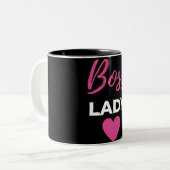 Boss Lady Zweifarbige Tasse (Vorderseite Links)