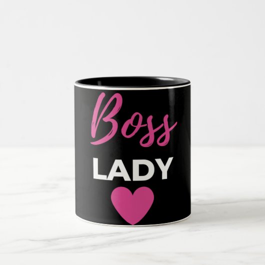 Boss Lady Zweifarbige Tasse (Mittel)
