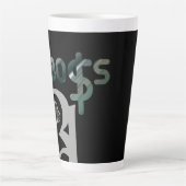 BOSS Latte Tasse Abstrakter Trend Räume Grün (Vorderseite)
