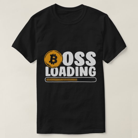 Boss Loading Blockchains Crypto Cryptowährung Bit T-Shirt (Design vorne)