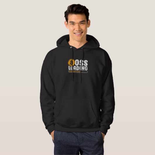 Boss Loading Crypto Cryptocurrency Blockchain Bitc Hoodie (Vorne ganz)