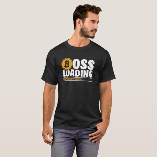 Boss Loading Crypto Cryptocurrency Blockchain Bitc T-Shirt (Vorne ganz)