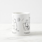 Boss lobt Arbeitnehmer für das Management bei Nied Kaffeetasse (Mittel)