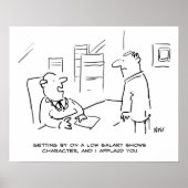 Boss lobt Arbeitnehmer für das Management bei Nied Poster (Vorne)