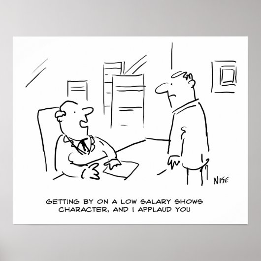 Boss lobt Arbeitnehmer für das Management bei Nied Poster (Vorne)