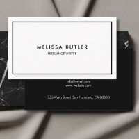 Boss Luxury Minimalistisch Beruflich Schwarz-weiß