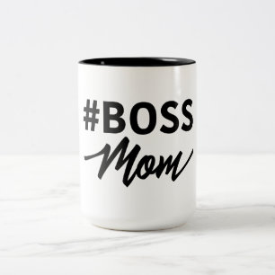 #Boss Mama-Tasse. Chef-Mama. Zeigen Sie sie, das Zweifarbige Tasse