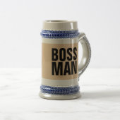 BOSS MAN BIER STEIN AND KAFFEE MUGS BIERGLAS (VorderseiteRechts)