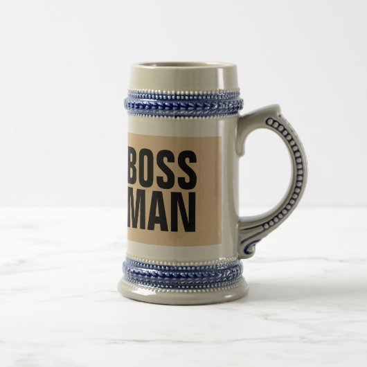 BOSS MAN BIER STEIN AND KAFFEE MUGS BIERGLAS (Rechts)