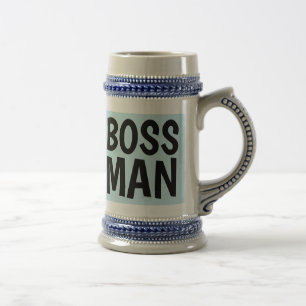 BOSS MAN BIER STEIN BIERGLAS