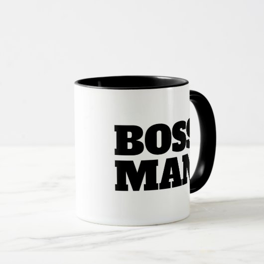 BOSS MAN COFFEE MUGS TASSE (VorderseiteRechts)