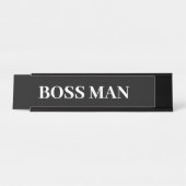 Boss Man Gift Funny Name Plate individuell anpasse Schreibtischnamensplakette (Vorderseite )