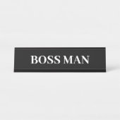Boss Man Gift Funny Name Plate individuell anpasse Schreibtischnamensplakette (Vorderseite )