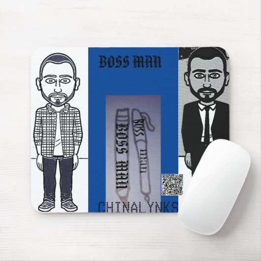 BOSS MAN MOUSE PAD MOUSEPAD (Mit Mouse)