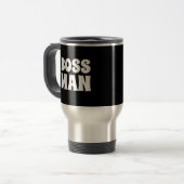 BOSS MAN VATER COFFEE REISE MUGS REISEBECHER (Vorderseite Links)