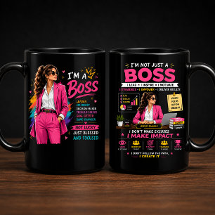 Boss Mindset Design Motivationsgrafik für Führun Tasse