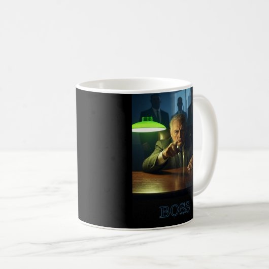 Boss mit Tasse auf zwei Seiten (VorderseiteRechts)