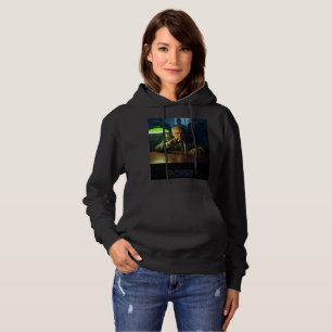 Boss mit Text Frauen schwarz gekratztes Sweatshirt