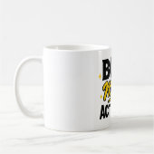Boss Mode aktiviert" Metallic Gold Motivierend Kaffeetasse (Links)
