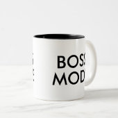 Boss Mode | Funny Spaß Slogan Office Tasse (VorderseiteRechts)