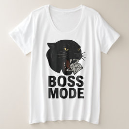 Boss Mode Große Größe T-Shirt