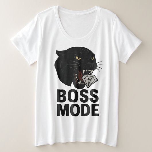 Boss Mode Große Größe T-Shirt (Design vorne)