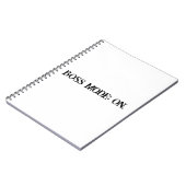 Boss Mode Motivierend Women's Notebook Notizblock (Linke Seite)