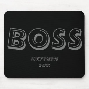 Boss Modern Typografy Mouse Pad Mousepad