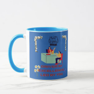Boss-Modus aktiviert blau Tasse