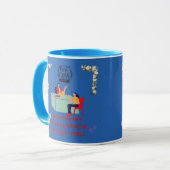 Boss-Modus aktiviert blau Tasse (Vorderseite Links)