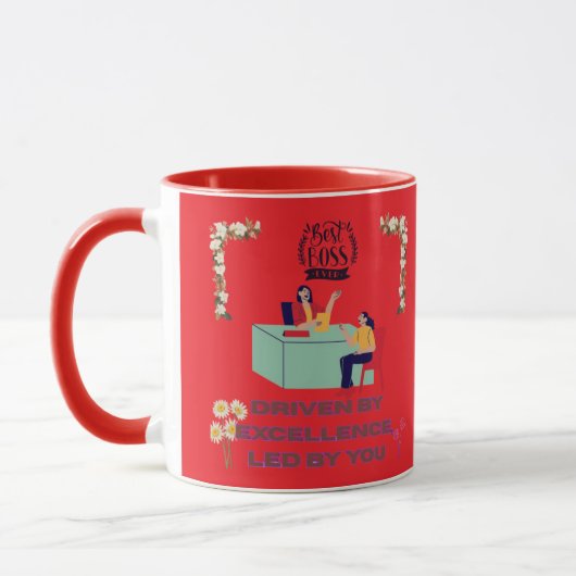 Boss-Modus aktiviert hellrot Tasse (Links)