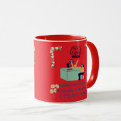 Boss-Modus aktiviert hellrot Tasse (VorderseiteRechts)
